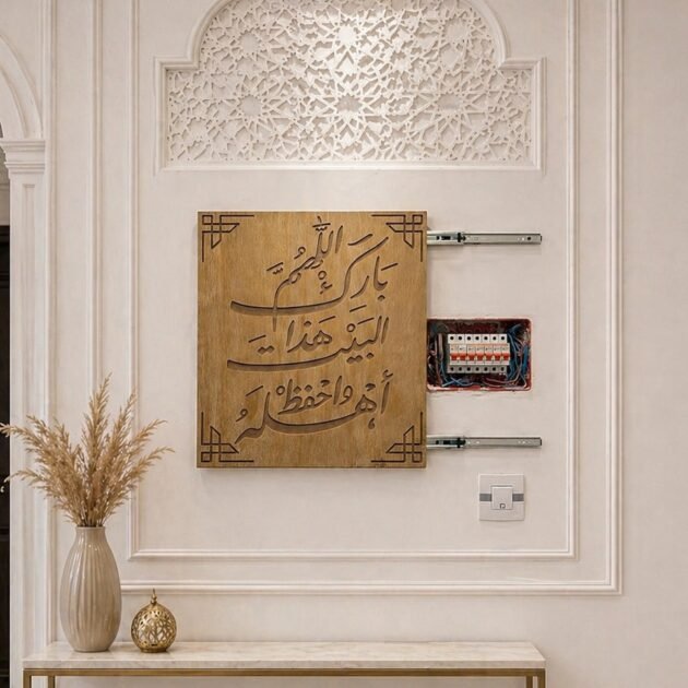 غطاء اقفال الكهرباء بدعاء اللهم بارك هذا البيت واحفظ أهله