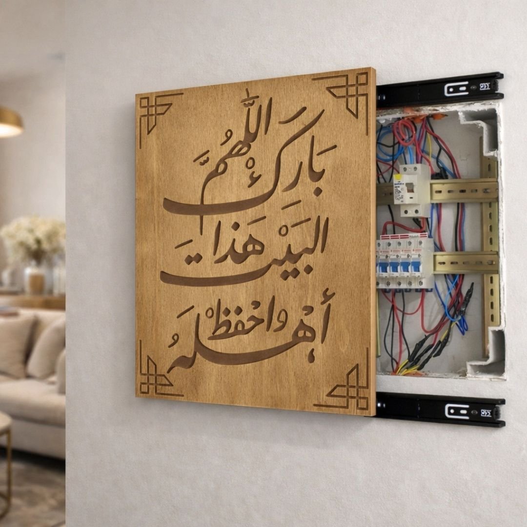 غطاء اقفال الكهرباء بدعاء اللهم بارك هذا البيت واحفظ أهله - الصورة 4
